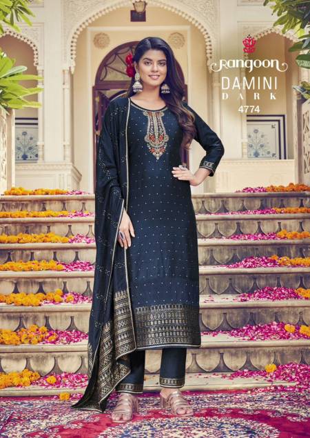 Rangoon Damini Dark Trending Wear Readymade Suits Catalog
